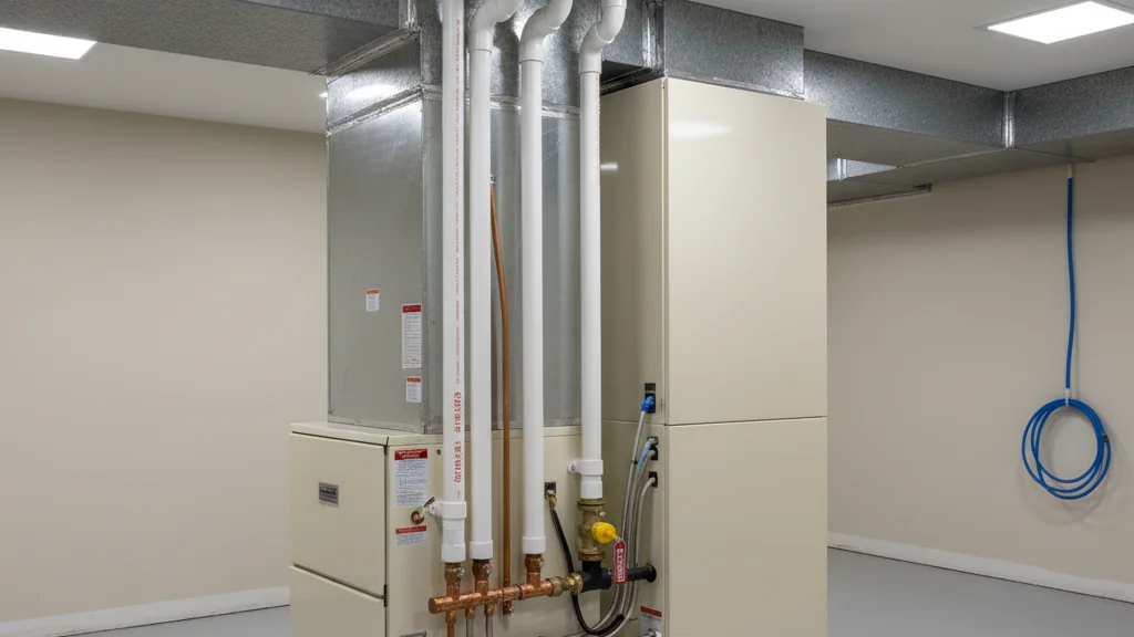 A newly installed high-efficiency furnace system by Zenner & Ritter